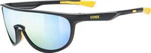 uvex Sportstyle 515 Kinder Sonnenbrille (2616 black matt, mirror yellow (S3))