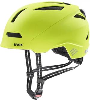 uvex Urban Planet LED Fahrradhelm (54-58 cm, 04 lime matt)