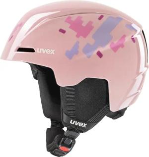 uvex Viti Kinder Skihelm (51-55 cm, 15 pink puzzle)