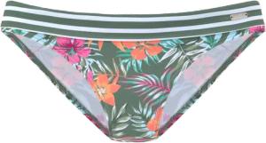 Lascana - Umschlaghose Damen oliv flower