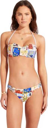 Seafolly - OnVacation Bustier Bandeau Bikini Top Damen blau