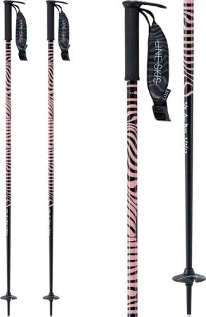 Line - Hairpin 18/19 Alpin Skistöcke Damen schwarz rosa