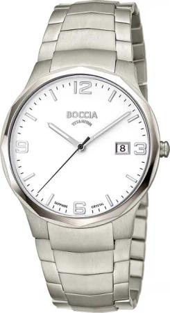 Boccia 3656-01 Herrenuhr Titanium 39mm 5ATM
