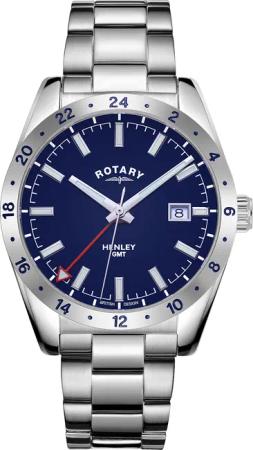 Rotary GB05176/05 Henley GMT Herrenuhr 40mm 10ATM