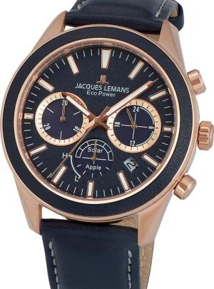 Jacques Lemans 1-2115E Eco Power Apple Herrenuhr 44mm 10ATM