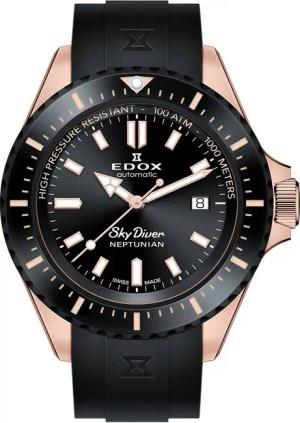 Edox 80120-37RNNCA-NIR Skydiver Neptunian Herrenuhr 44mm 100ATM