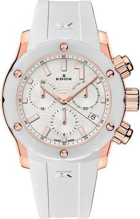 Edox 10225-37RB-BIR CO-1 Chronograph Damenuhr Keramik 38mm 30ATM