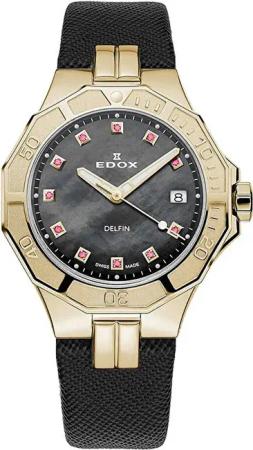 Edox 53020-37JC-NANRUD Delfin Diver Damenuhr 38mm 20ATM