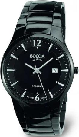 Boccia 3572-02 Herrenuhr Keramik Titanium 39mm 3ATM