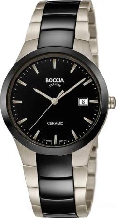 Boccia 3639-01 Herrenuhr Keramik Titanium 39mm 5ATM