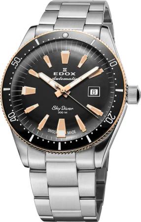 Edox 80126-357RNM-NIRB Skydiver Automatik Limited Edition Herrenuhr 42mm