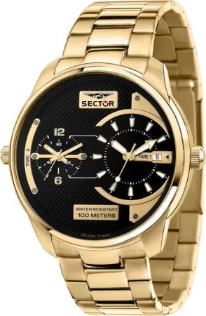 Sector R3253102026 Over-Size Herrenuhr Dual-Time 48mm 10ATM