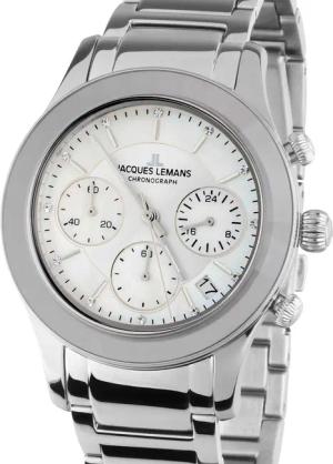 Jacques Lemans 1-2151F Venice Damenuhr Chronograph 38mm 5ATM
