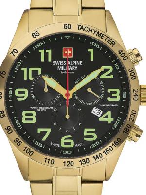 Swiss Alpine Military 7047.9114 Chronograph Herrenuhr 45mm 10ATM