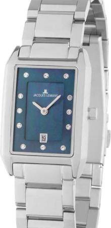Jacques Lemans 1-2189J Torino eckige Damenuhr 23mm 5ATM