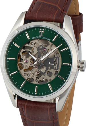 Jacques Lemans 1-2087B Derby Automatik Herrenuhr 40mm 5ATM