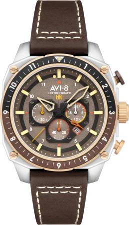 AVI-8 AV-4100-05 Herrenuhr Hawker Hunter Dual Time Chronograph 43mm 5ATM