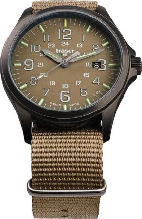 Traser H3 108631 P67 Officer GunMetal Khaki Herrenuhr 42mm 10ATM