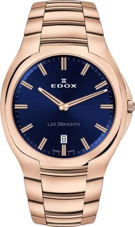 Edox 56003-37R-BUIR Les Bemonts Herrenuhr 40mm 3ATM