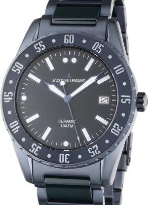 Jacques Lemans 42-10E Liverpool Ceramic Herrenuhr 42mm 10ATM