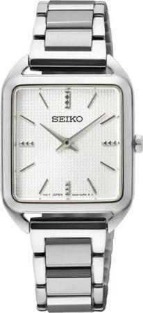 Seiko SWR073P1 Damenuhr eckige Damenuhr 26mm 5ATM