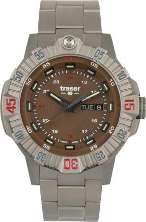 Traser H3 110668 Tactical Braun Titan Herrenuhr 46mm 20ATM