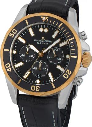 Jacques Lemans 1-2091D Liverpool Chronograph 43mm 20ATM