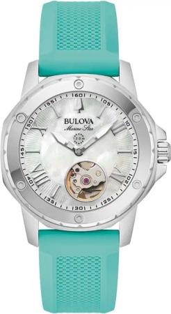 Bulova 96L325 Damenuhr Marine Star Automatik 35mm 10ATM