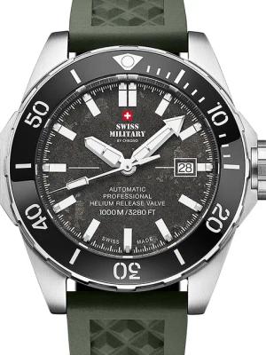 Swiss Military SMA34092.09 Automatik Diver Herrenuhr 45mm 100ATM