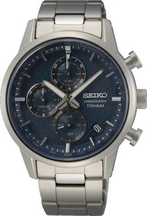 Seiko SSB387P1 Titanium Chronograph Herrenuhr 42mm 10ATM