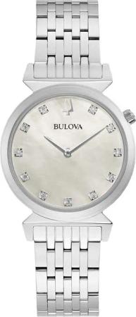 Bulova 96P216 Damenuhr Regatta 11 Diamanten 30mm 3ATM