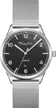 Thomas Sabo WA0339-201-203 Code TS Silber Schwarz Unisex 40mm