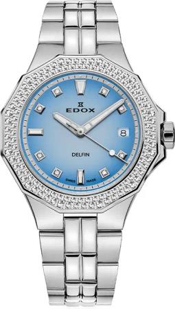 Edox 53020-3D120M-BUCND Delfin Diamant Diver Damenuhr 38mm 20ATM