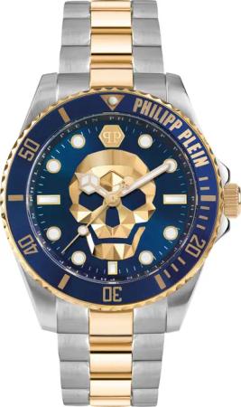 Philipp Plein PWOAA0722 The $kull Diver Herrenuhr 44mm 10ATM