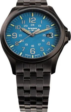 Traser H3 108740 P67 Officer GunMetal Skyblue Herren 42mm 10ATM