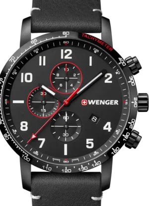 Wenger 01.1543.106 Attitude Chonograph Herrenuhr 44mm 10ATM