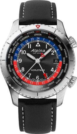 Alpina AL-255BRB4S26 Startimer Pilot Worldtimer Herrenuhr 41mm