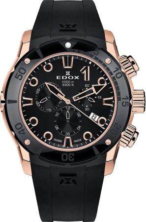 Edox 10242-TINR-NIR CO-1 Chronograph Herrenuhr 45mm 100ATM