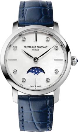 Frederique Constant FC-206MPWD1S6 Slimline Moonphase Damenuhr