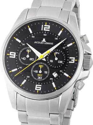 Jacques Lemans 1-2118D Liverpool Chronograph Herrenuhr 44mm 10ATM