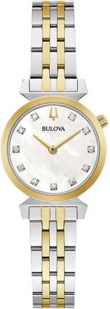 Bulova 98P202 Regatta Diamantuhr (11) Damenuhr 24mm 3ATM