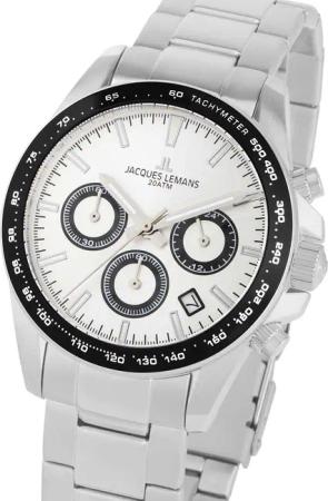 Jacques Lemans 1-1877F Liverpool Chronograph Herrenuhr 40mm 20ATM
