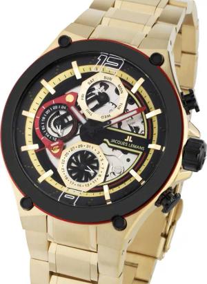 Jacques Lemans 1-2150H Manchester Multifunktion Herrenuhr 43mm