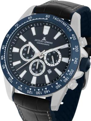 Jacques Lemans 1-2140B Liverpool Chronograph Herrenuhr 48mm 10ATM