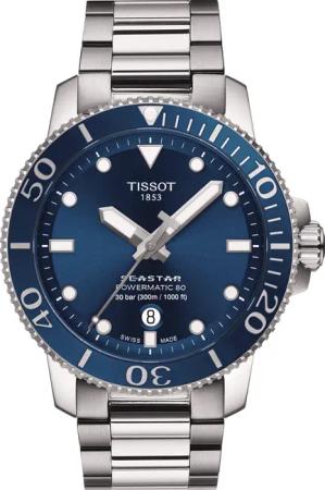 Tissot T1204071104103 Herrenuhr Seastar 1000 Powermatic-80 43mm 30ATM