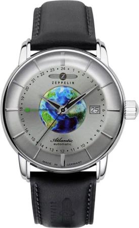 Zeppelin 8468-1 Atlatnic Automatik GMT Herrenuhr 43mm 5ATM