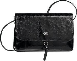 TOM TAILOR Clutch Tom Tailor LUNA, Flap bag S no zip, patent black schwarz Lack