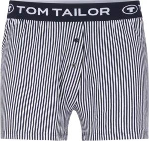 TOM TAILOR Damen Pyjama-Shorts mit Streifenmuster, blau, Gestreift, Gr. 44