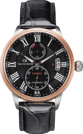 Carl von Zeyten CVZ0082BKS Münstertal Automatik Herrenuhr 46mm 10ATM
