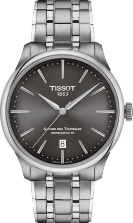 Tissot T1398071106100 Herrenuhr Chemin des Tourelles Powermatic-80 39mm 5ATM